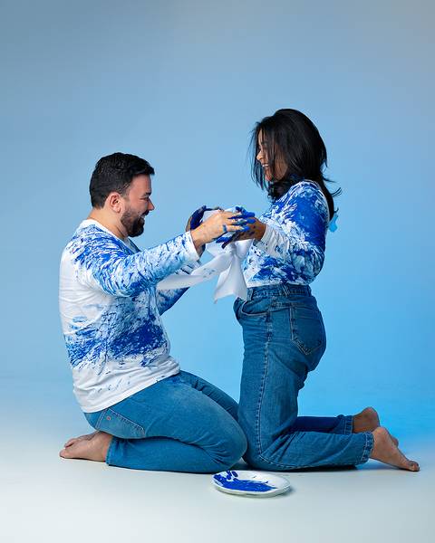 Ensaio de Revelação de Sexo em estúdio'