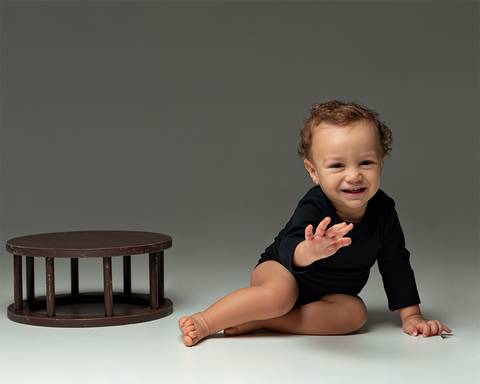 Ensaio de Acompanhamento Mensal do Bebê'