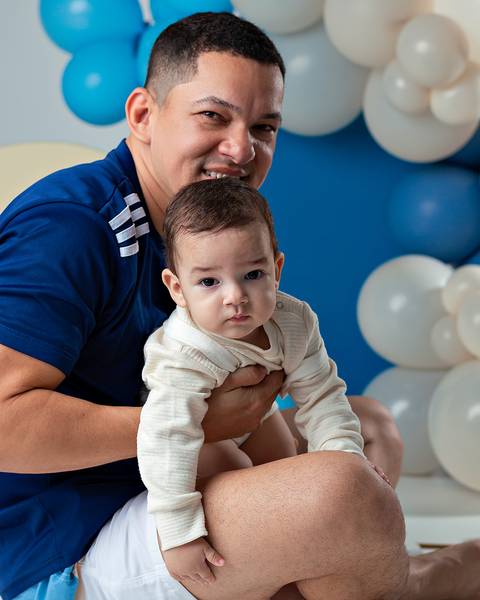 Ensaio de Aniversário de um ano do bebê'