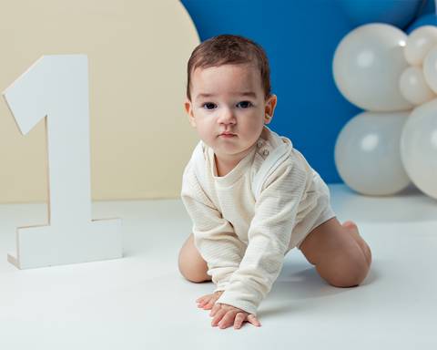 Ensaio de Aniversário de um ano do bebê'