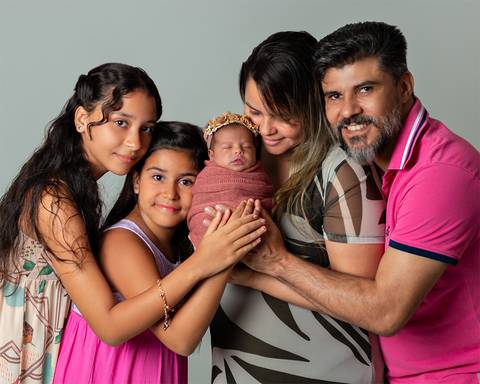 Ensaio Newborn em estúdio'