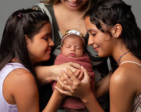 Ensaio Newborn em estúdio'