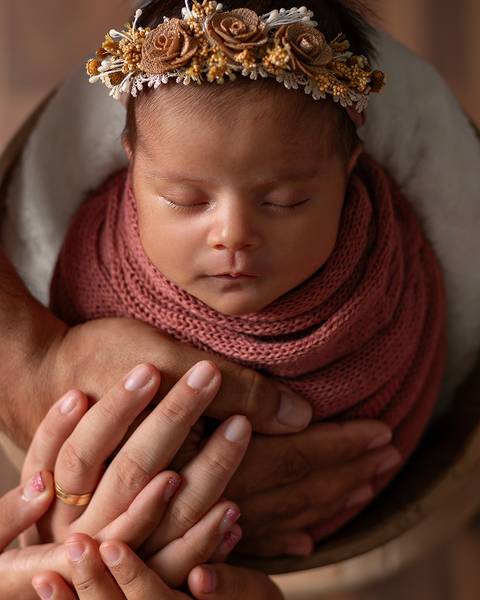 Ensaio Newborn em estúdio'