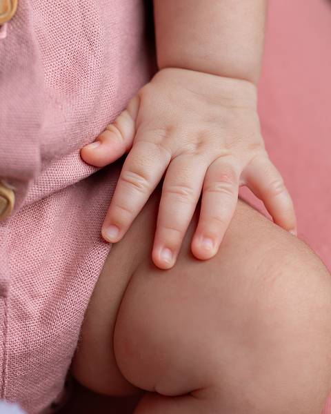 Ensaio de Acompanhamento do bebê em estúdio'