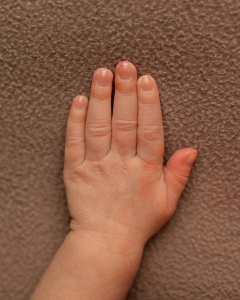 Ensaio Newborn em Estúdio. Minimalista e atemporal'