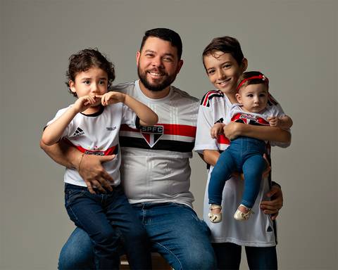 Ensaio de Dia dos Pais em estúdio'