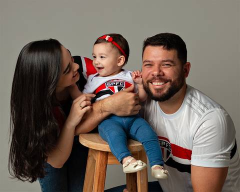 Ensaio de Dia dos Pais em estúdio'