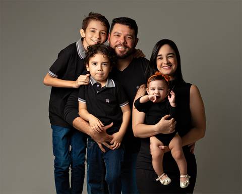 Ensaio de Dia dos Pais em estúdio'