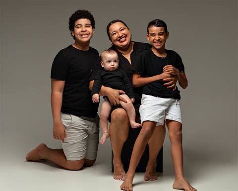 Ensaio de Dia dos Pais em estúdio'