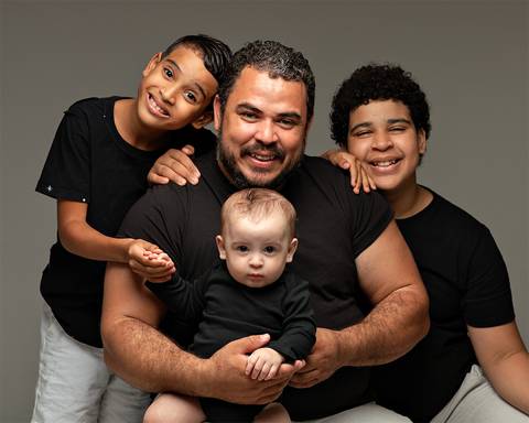 Ensaio de Dia dos Pais em estúdio'