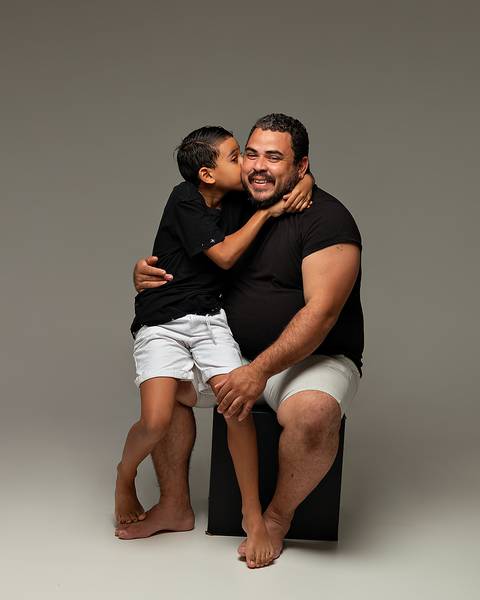 Ensaio de Dia dos Pais em estúdio'