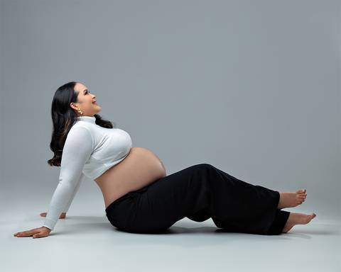 Ensaio de Gestante em estúdio em Natal'