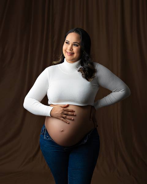 Ensaio de Gestante em estúdio em Natal'