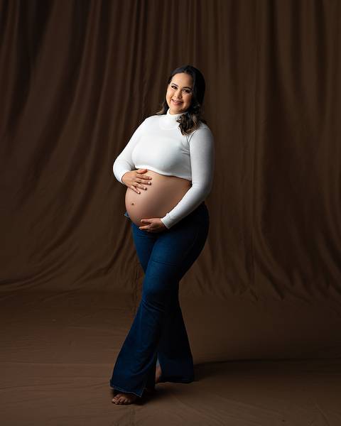 Ensaio de Gestante em estúdio em Natal'