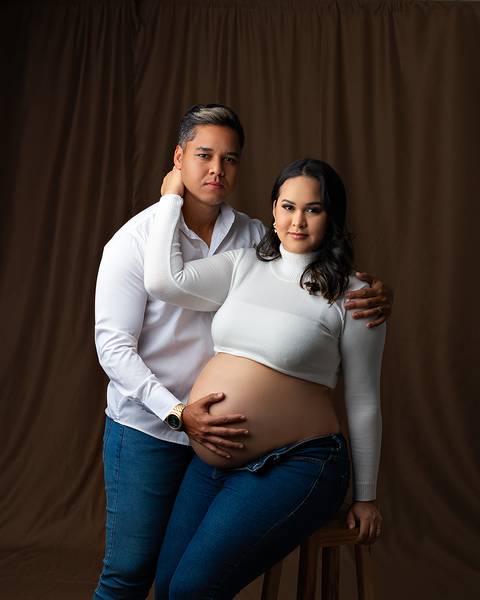 Ensaio de Gestante em estúdio em Natal'