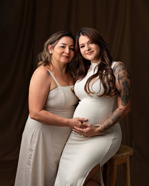 Ensaio de Gestante em estúdio'