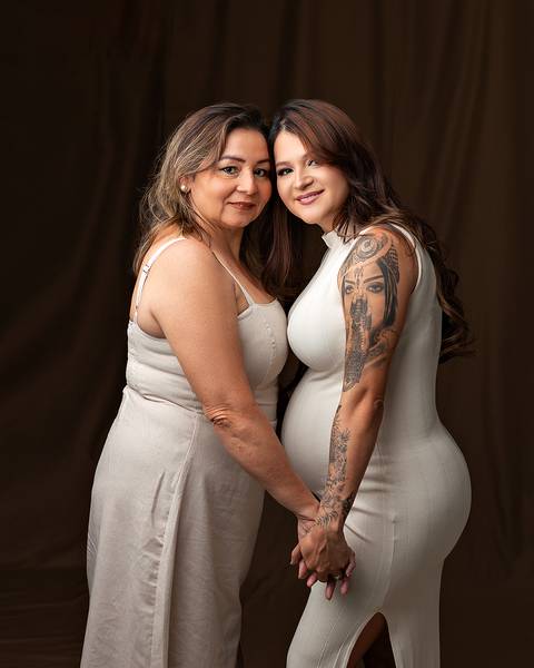 Ensaio de Gestante em estúdio'