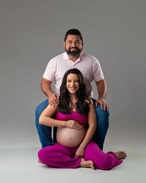 Ensaio de Gestante em Estúdio. Chique e atemporal. Natal/RN'