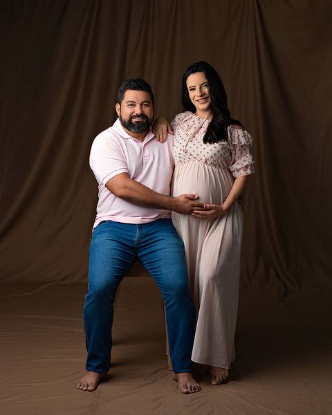 Ensaio de Gestante em Estúdio. Chique e atemporal. Natal/RN'
