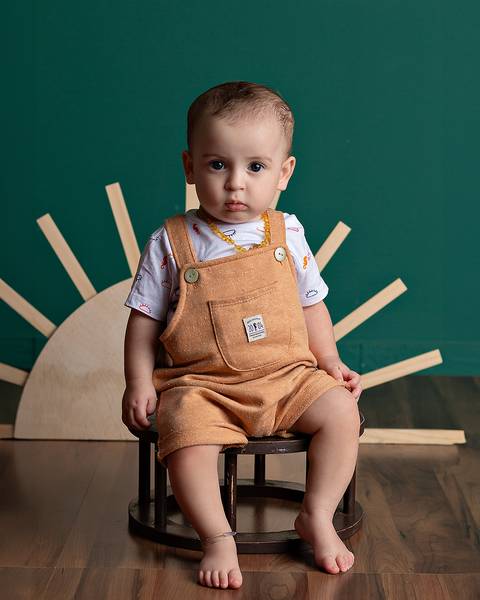 Ensaio de Acompanhamento do bebê em estúdio'