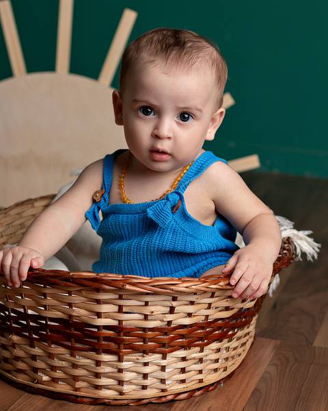 Ensaio de Acompanhamento do bebê em estúdio'