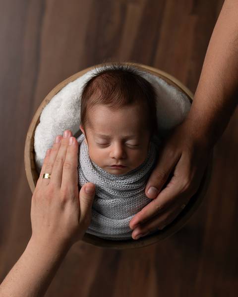 Ensaio Newborn em estúdio'