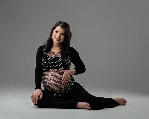 Ensaio Gestante em Estúdio'