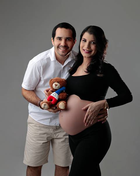 Ensaio Gestante em Estúdio'