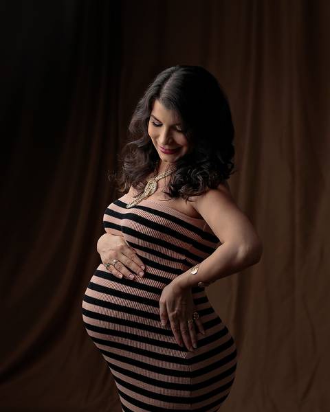 Ensaio Gestante em Estúdio'