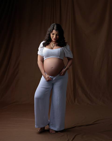 Ensaio Gestante em Estúdio'