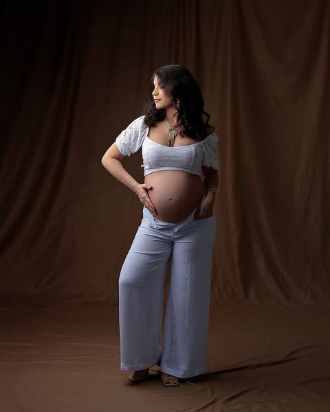 Ensaio Gestante em Estúdio'