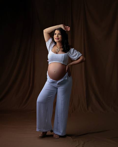Ensaio Gestante em Estúdio'
