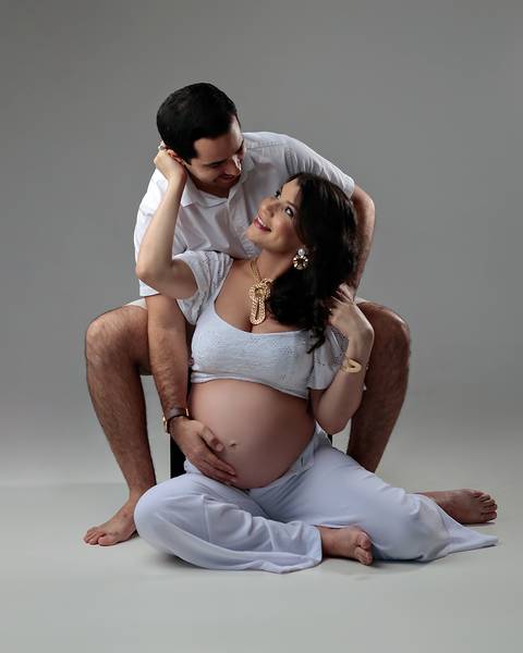 Ensaio Gestante em Estúdio'