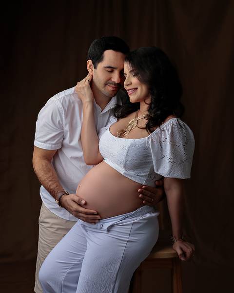 Ensaio Gestante em Estúdio'