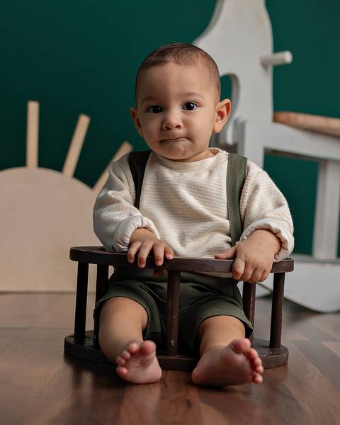 Acompanhamento infantil em estúdio minimalista em Natal/RN'