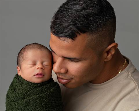 Ensaio Newborn de bebê clean e minimalista em estúdio Natal/RN'