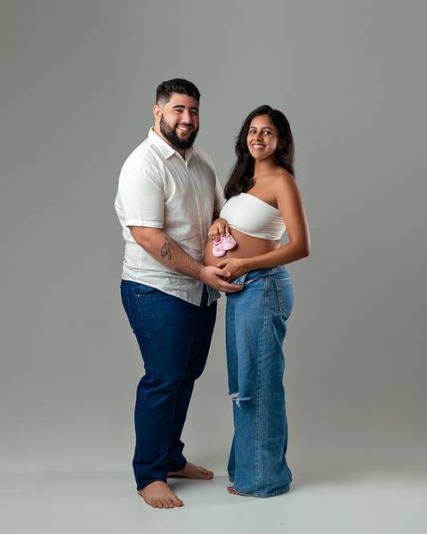 Ensaio de Gestante em estúdio em Natal/RN'