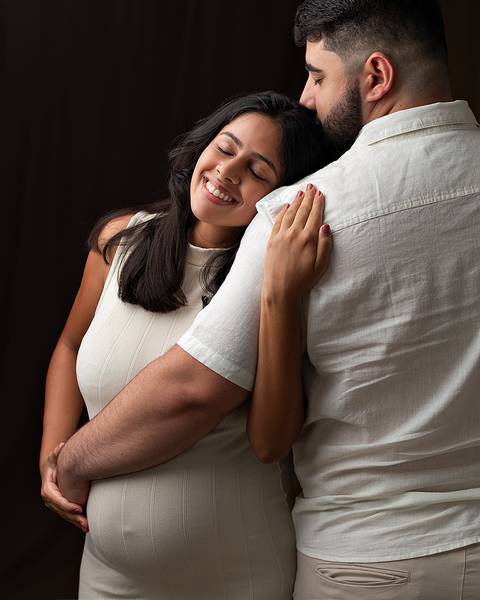 Ensaio de Gestante em estúdio'