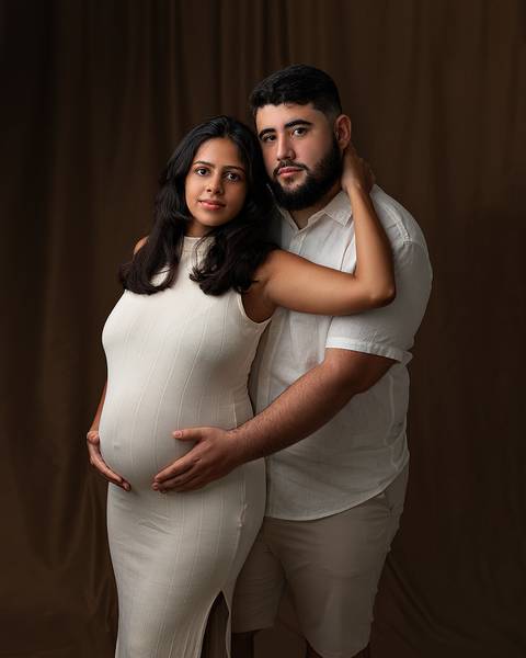 Ensaio de Gestante em estúdio'