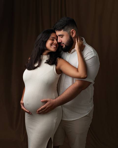 Ensaio de Gestante em estúdio'