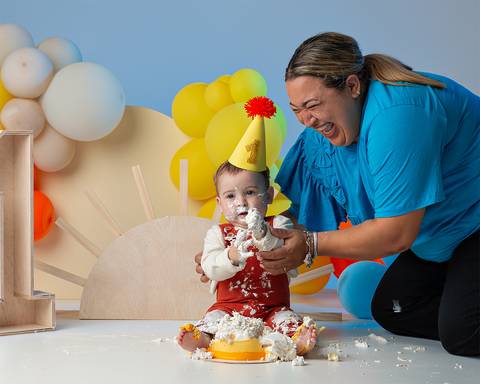 Smash The Cake em estúdio Amoradia Foto em Natal/RN'