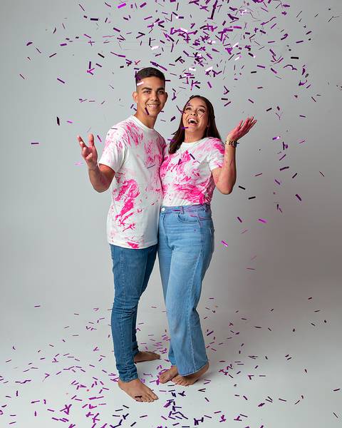 Ensaio de Revelação de Sexo em estúdio'