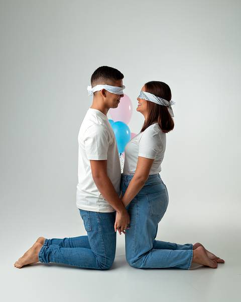 Ensaio de Revelação de Sexo em estúdio'