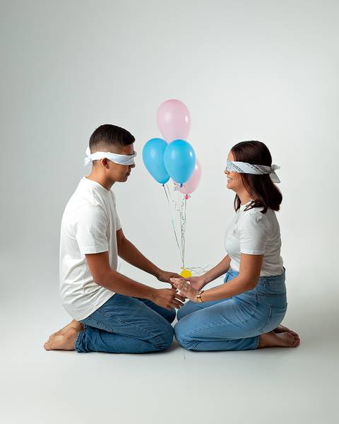 Ensaio de Revelação de Sexo em estúdio'