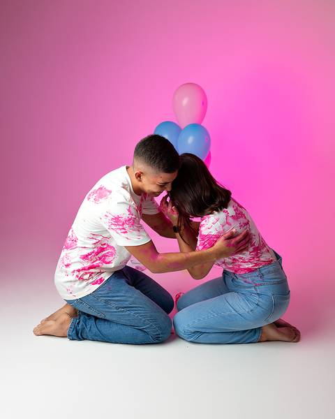 Ensaio de Revelação de Sexo em estúdio'