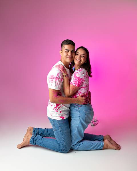 Ensaio de Revelação de Sexo em estúdio'