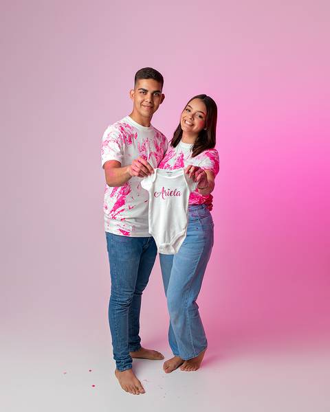 Ensaio de Revelação de Sexo em estúdio'