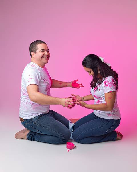 Revelação de Sexo do Bebê em estúdio'