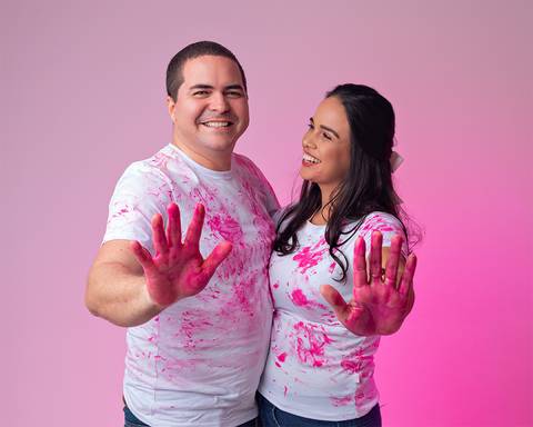 Revelação de Sexo do Bebê em estúdio'