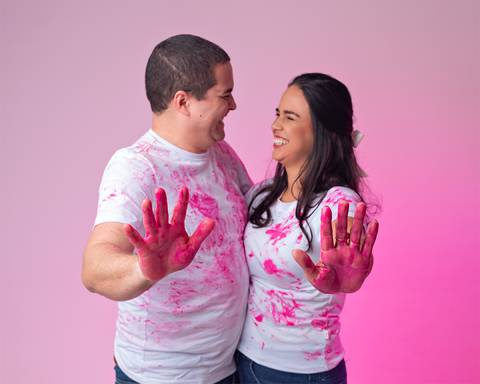 Revelação de Sexo do Bebê em estúdio'